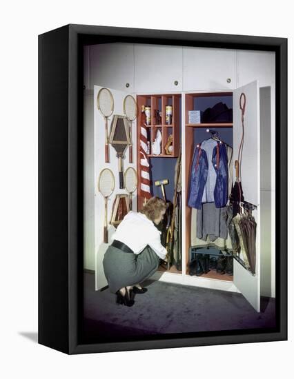 Specialized Closets Created by Architects George Nelson and Henry Wright, New York, NY 1945-Herbert Gehr-Framed Stretched Canvas