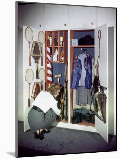 Specialized Closets Created by Architects George Nelson and Henry Wright, New York, NY 1945-Herbert Gehr-Mounted Photographic Print