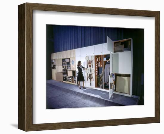 Specialized Closets Created by Architects George Nelson and Henry Wright, New York, NY 1945-Herbert Gehr-Framed Premium Photographic Print