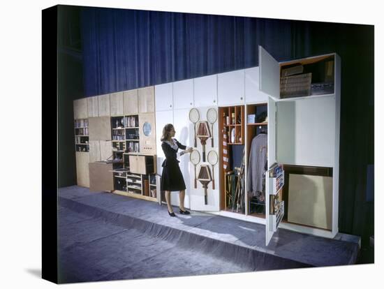 Specialized Closets Created by Architects George Nelson and Henry Wright, New York, NY 1945-Herbert Gehr-Stretched Canvas