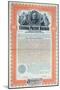 Specimen Bond Certificate for 1000 Dollars for the Central Pacific Railway Company Company, 1899-null-Mounted Giclee Print