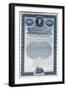 Specimen Bond Certificate For $1000, New York Central and Hudson River Railroad Company, c.1900-null-Framed Giclee Print