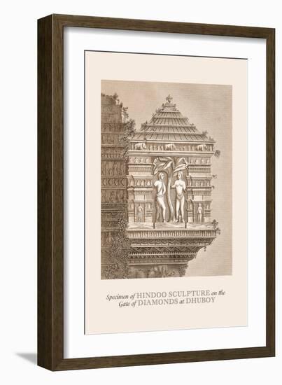 Specimen of Hindu Sculpture-Baron De Montalemert-Framed Art Print