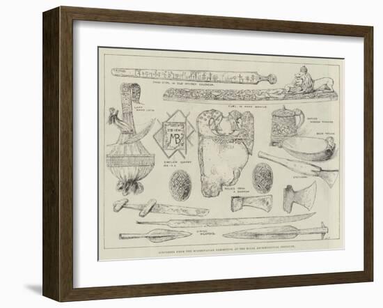 Specimens from the Scandinavian Exhibition, at the Royal Archaeological Institute-null-Framed Giclee Print