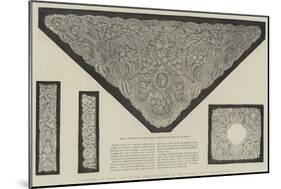 Specimens of Irish Lace at the Exhibition Held in the Egyptian Hall, Mansion House-null-Mounted Giclee Print