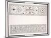 Specimens of the Mosaics, from the Tomb of the Emperor, C. 1815 (Pencil, Pen, Ink, W/C)-null-Mounted Giclee Print