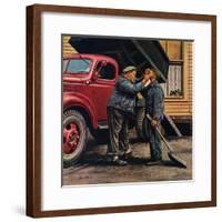 "Speck of Coal," October 18, 1947-Stevan Dohanos-Framed Giclee Print