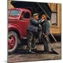 "Speck of Coal," October 18, 1947-Stevan Dohanos-Mounted Giclee Print