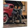 "Speck of Coal," October 18, 1947-Stevan Dohanos-Mounted Giclee Print