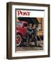 "Speck of Coal," Saturday Evening Post Cover, October 18, 1947-Stevan Dohanos-Framed Giclee Print