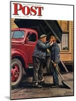 "Speck of Coal," Saturday Evening Post Cover, October 18, 1947-Stevan Dohanos-Mounted Giclee Print