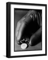 Speck of the World's First Plutonium on a Tiny Shovel-Fritz Goro-Framed Photographic Print