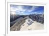 Spectacular Aerial View of Alpe Scima and Valchiavenna Covered with Mist. Lombardy. Italy.-ClickAlps-Framed Photographic Print