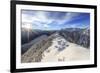 Spectacular Aerial View of Alpe Scima and Valchiavenna Covered with Mist. Lombardy. Italy.-ClickAlps-Framed Photographic Print