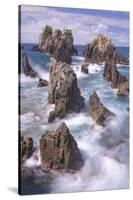 Spectacular and Poetic View of Rock Formation Called Gigi Hiu (Shark's Teeth), Lampung-Fadil Aziz/Alcibbum Photography-Stretched Canvas