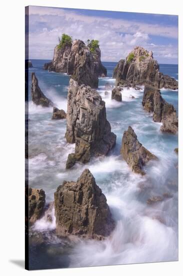 Spectacular and Poetic View of Rock Formation Called Gigi Hiu (Shark's Teeth), Lampung-Fadil Aziz/Alcibbum Photography-Stretched Canvas