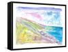 Spectacular Big Sur Coastline View-M. Bleichner-Framed Stretched Canvas