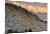 Spectacular cross-bedded Navajo sandstone rock (fossilised sand dunes) at sunset, Utah-Bob Gibbons-Mounted Photographic Print