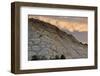 Spectacular cross-bedded Navajo sandstone rock (fossilised sand dunes) at sunset, Utah-Bob Gibbons-Framed Photographic Print