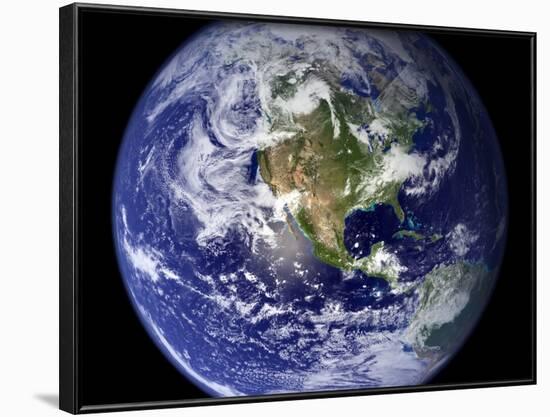 Spectacular Detailed True-Color Image of the Earth Showing the Western Hemisphere-Stocktrek Images-Framed Photographic Print