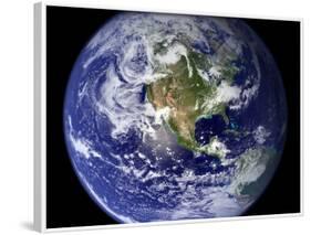 Spectacular Detailed True-Color Image of the Earth Showing the Western Hemisphere-Stocktrek Images-Framed Photographic Print