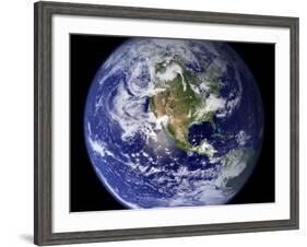 Spectacular Detailed True-Color Image of the Earth Showing the Western Hemisphere-Stocktrek Images-Framed Photographic Print