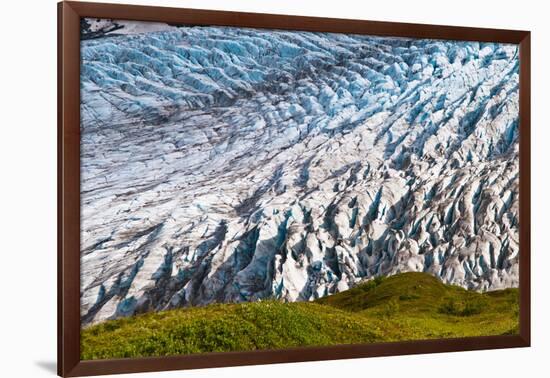 Spectacular Exit Glacier, Kenai Fjords National Park, Seward, Alaska-Mark A Johnson-Framed Photographic Print