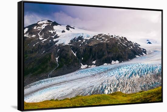 Spectacular Exit Glacier, Kenai Fjords National Park, Seward, Alaska-Mark A Johnson-Framed Stretched Canvas