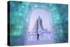 Spectacular Illuminated Ice Sculptures-Gavin Hellier-Stretched Canvas