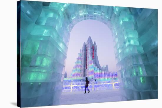 Spectacular Illuminated Ice Sculptures-Gavin Hellier-Stretched Canvas