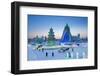 Spectacular Illuminated Ice Sculptures-Gavin Hellier-Framed Photographic Print