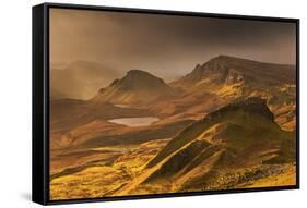 Spectacular Light over the Trotternish Range from the Quiraing in the Isle of Skye, Scotland-Adam Burton-Framed Stretched Canvas