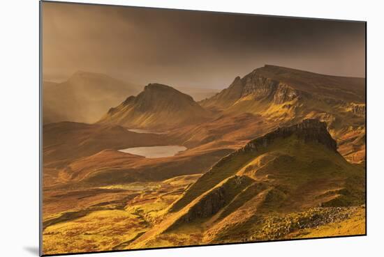 Spectacular Light over the Trotternish Range from the Quiraing in the Isle of Skye, Scotland-Adam Burton-Mounted Photographic Print