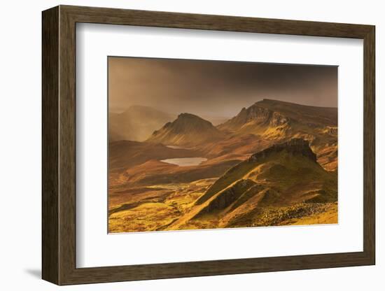 Spectacular Light over the Trotternish Range from the Quiraing in the Isle of Skye, Scotland-Adam Burton-Framed Photographic Print