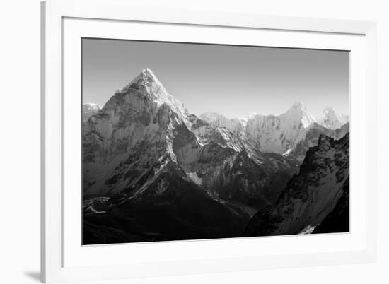 Spectacular Mountain Scenery on the Mount Everest Base Camp Trek through the Himalaya, Nepal in Stu-THPStock-Framed Photographic Print
