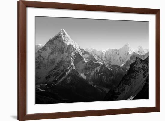 Spectacular Mountain Scenery on the Mount Everest Base Camp Trek through the Himalaya, Nepal in Stu-THPStock-Framed Photographic Print