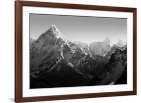 Spectacular Mountain Scenery on the Mount Everest Base Camp Trek through the Himalaya, Nepal in Stu-THPStock-Framed Photographic Print