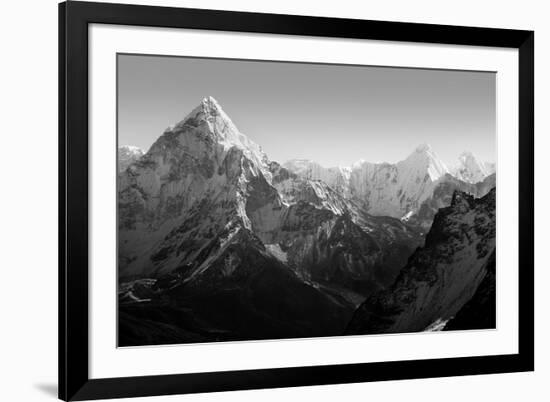 Spectacular Mountain Scenery on the Mount Everest Base Camp Trek through the Himalaya, Nepal in Stu-THPStock-Framed Photographic Print