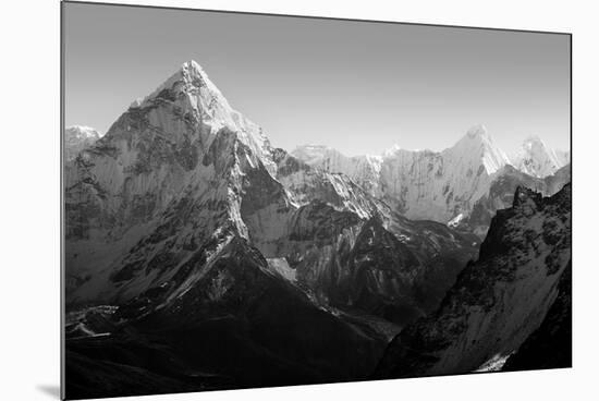 Spectacular Mountain Scenery on the Mount Everest Base Camp Trek through the Himalaya, Nepal in Stu-THPStock-Mounted Photographic Print