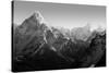 Spectacular Mountain Scenery on the Mount Everest Base Camp Trek through the Himalaya, Nepal in Stu-THPStock-Stretched Canvas