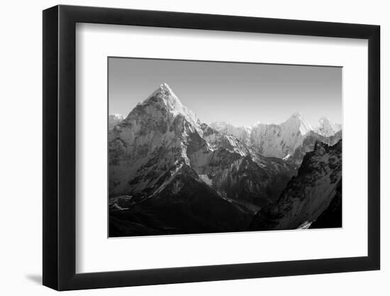 Spectacular Mountain Scenery on the Mount Everest Base Camp Trek through the Himalaya, Nepal in Stu-THPStock-Framed Photographic Print