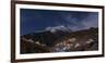 Spectacular Namche Bazaar Lit Up at Night, in the Everest Region, Himalayas, Nepal, Asia-Alex Treadway-Framed Photographic Print