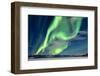 Spectacular Northern Lights or Aurora Borealis or Polar Lights Dancing over Moon-Lit Winter Landsca-Pi-Lens-Framed Photographic Print