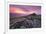 Spectacular Pink Sunrise Above Belstone Tor, Dartmoor, Devon, England. Winter-Adam Burton-Framed Photographic Print