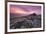 Spectacular Pink Sunrise Above Belstone Tor, Dartmoor, Devon, England. Winter-Adam Burton-Framed Photographic Print