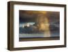 Spectacular rainbow off of Kalapana, Big Island, Hawaii-Mark A Johnson-Framed Photographic Print