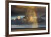 Spectacular rainbow off of Kalapana, Big Island, Hawaii-Mark A Johnson-Framed Photographic Print