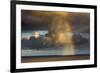 Spectacular rainbow off of Kalapana, Big Island, Hawaii-Mark A Johnson-Framed Photographic Print