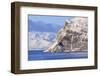 Spectacular snow covered mountains in winter, Troms islands, from the Norwegian Sea-Eleanor Scriven-Framed Photographic Print