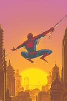Spectacular Spider-Man No.27 Cover: Spider-Man Swinging-Mark Buckingham-Lamina Framed Poster